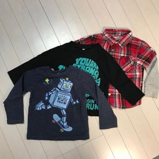 ギャップキッズ(GAP Kids)の男の子　100 長袖　3枚セット　まとめ売り(Tシャツ/カットソー)