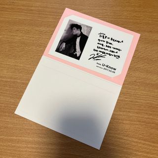 トウホウシンキ(東方神起)のSMTOWN SUM センイル BIRTHDAY カード ★東方神起 ユノ(K-POP/アジア)