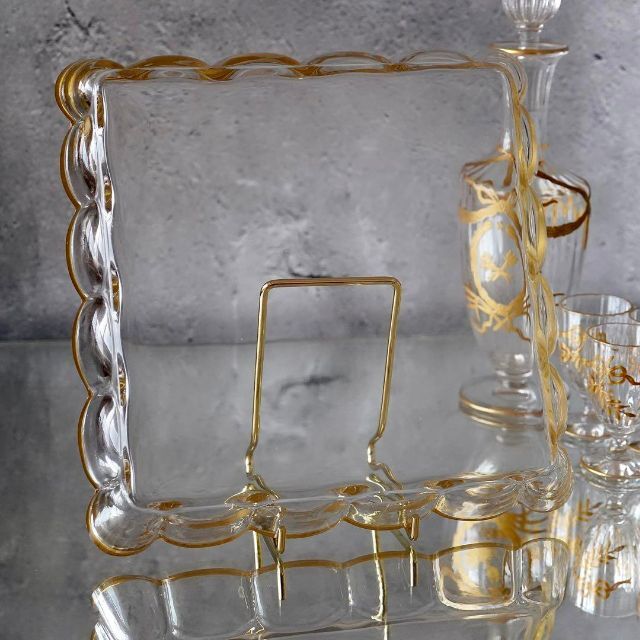 ☆希少☆BACCARAT オールドバカラ 無色 大型トレイ ハニカム ☆希少☆BACCARAT オールドバカラ 無色 大型トレイ ハニカム