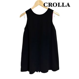 クローラ(CROLLA)の【美品】CROLLA ワンピース タンクドレス ワールド フリルワンピース 上品(ひざ丈ワンピース)