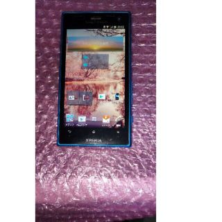 ソニー(SONY)のXperia acro HD IS12S ブルー　au(スマートフォン本体)