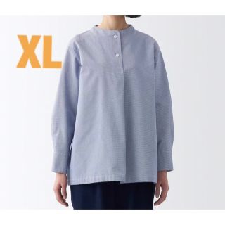 ムジルシリョウヒン(MUJI (無印良品))の無印良品　和紙混ブラウス　XL(シャツ/ブラウス(長袖/七分))