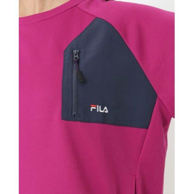 FILA(フィラ)の★FILA ポケット付きトレーナー　チュニック風　L レディースのトップス(チュニック)の商品写真