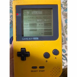 ゲームボーイ　ポケット　イエロー(携帯用ゲーム機本体)