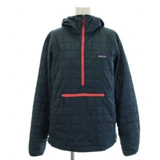 パタゴニア(patagonia)のパタゴニア キルティングアノラックパーカー 長袖 ハーフジップアップ S 紺(パーカー)