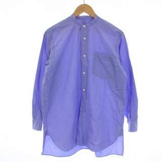 コモリ(COMOLI)のコモリ COMOLI バンドカラーシャツ 長袖 日本製 0 XS 青(シャツ)