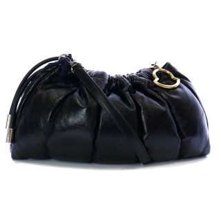 モンクレール(MONCLER)のモンクレール SEASHELL Satchel ショルダーバッグ 黒(ショルダーバッグ)