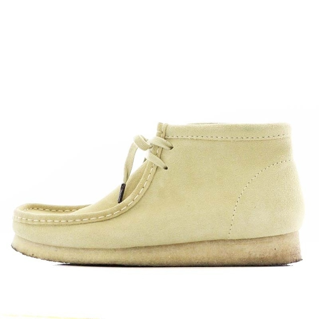 スペシャル特典 clarks ワラビーブーツ スエード UK8.5 26.5cm ベージュ 靴