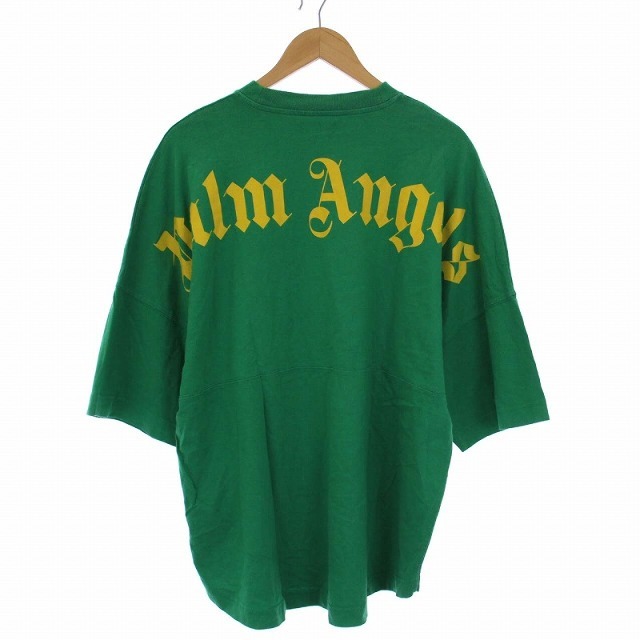 PALM ANGELS Tシャツ カットソー 半袖 プリント ロゴ M 緑 1着でも