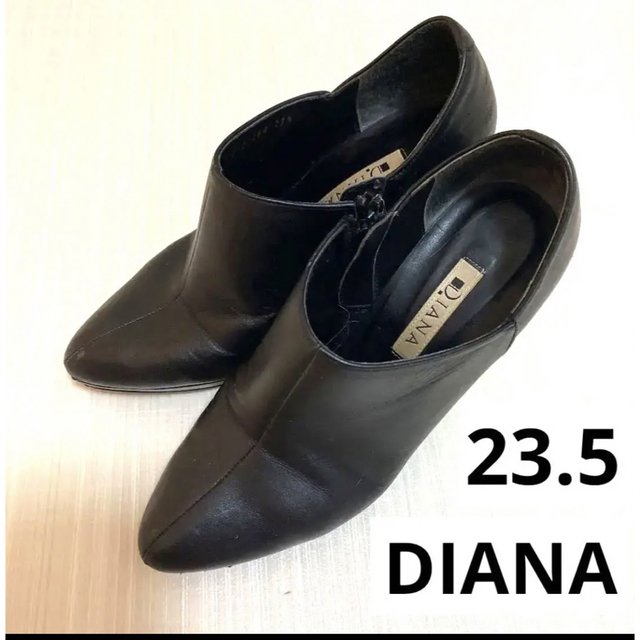 DIANA(ダイアナ)のDIANA ダイアナ パンプス 黒 ブーティ レディースの靴/シューズ(ブーティ)の商品写真