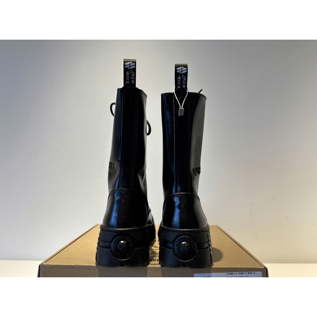 新品❗️NEW ROCK パンクロング厚底ブーツ ブラック 28cmの通販 新品❗️NEW ROCK パンクロング厚底ブーツ ブラック 28cmの通販