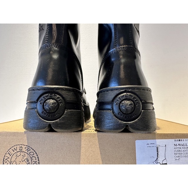 新品❗️NEW ROCK パンクロング厚底ブーツ ブラック 28cmの通販 新品❗️NEW ROCK パンクロング厚底ブーツ ブラック 28cmの通販