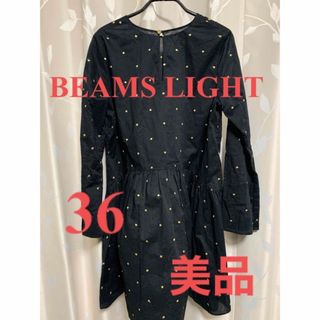 ビームスライツ(BEAMS LIGHTS)のBEAMS LIGHT黒ブラウス　Mサイズ　美品(シャツ/ブラウス(長袖/七分))