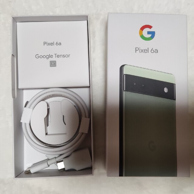 Google Pixel(グーグルピクセル)のGoogle Pixel 6a 128 GB セージ スマホ/家電/カメラのスマートフォン/携帯電話(スマートフォン本体)の商品写真