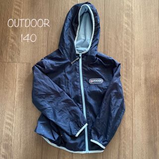 アウトドア(OUTDOOR)のOUTDOOR⭐︎140⭐︎星柄ウインドブレーカー⭐︎ネイビー(ジャケット/上着)