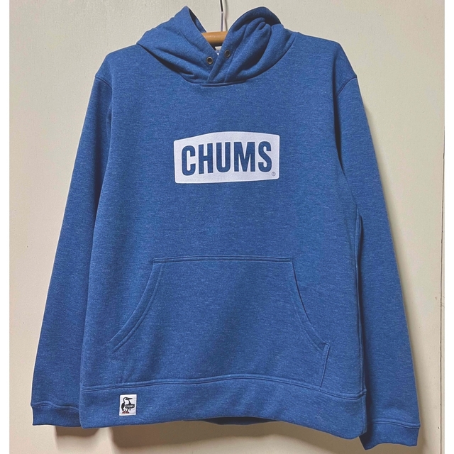 新品　CHUMS ロゴ　パーカー　デニムスウェット　m