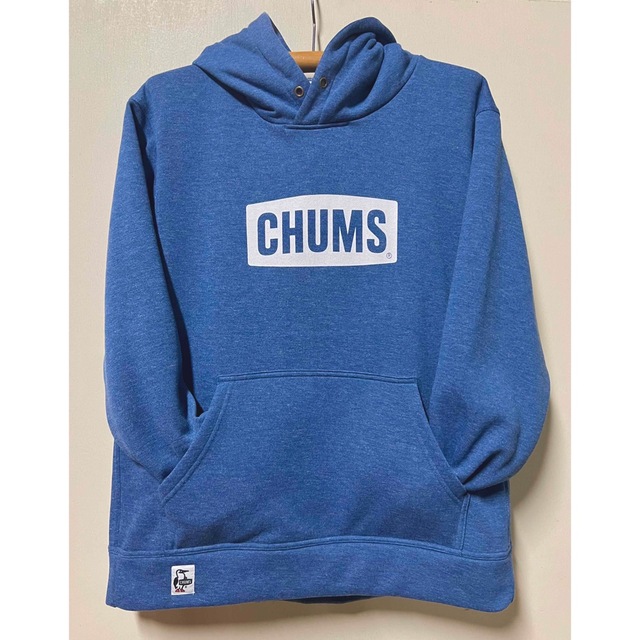 CHUMS(チャムス)の新品　CHUMS ロゴ　パーカー　デニムスウェット　m メンズのトップス(パーカー)の商品写真