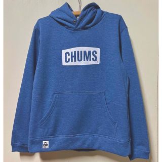 チャムス(CHUMS)の新品　CHUMS ロゴ　パーカー　デニムスウェット　m(パーカー)