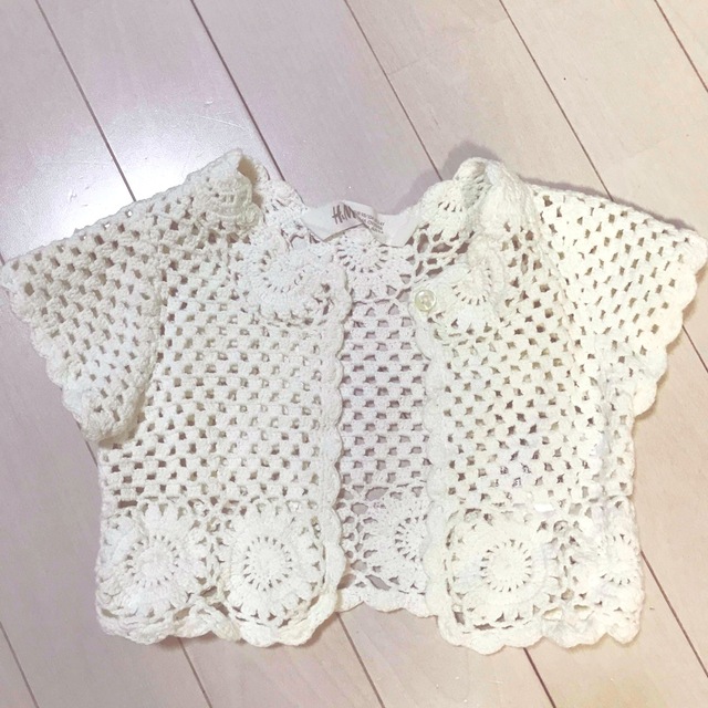 H&M(エイチアンドエム)のワンピースとボレロのセット　結婚式 キッズ/ベビー/マタニティのキッズ服女の子用(90cm~)(ドレス/フォーマル)の商品写真