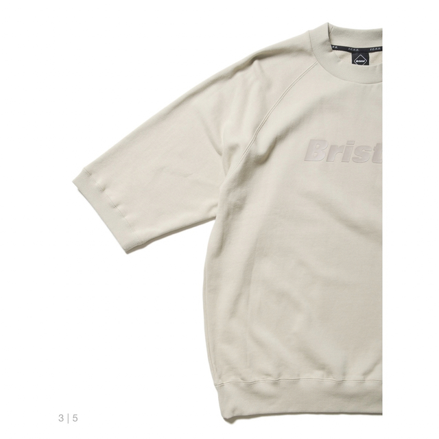 FCRB S/S CREWNECK BAGGY SWEAT BEIGE L