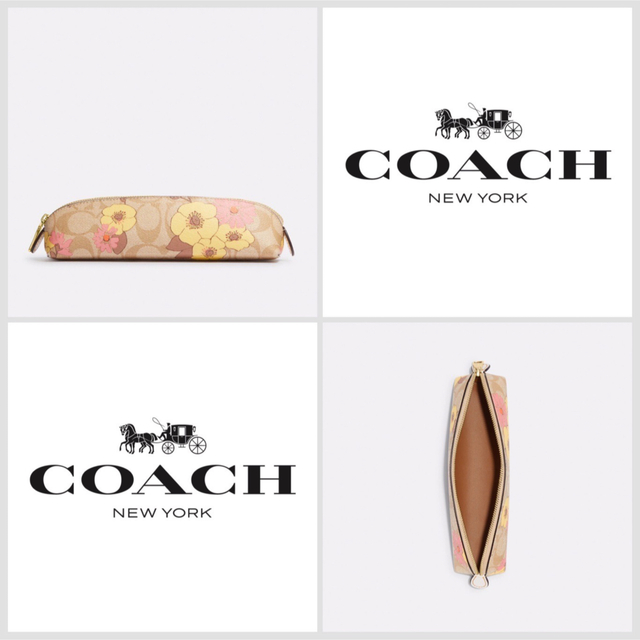 COACH ★大人気★ ペンシルケース フローラルクラスタープリント 筆箱 新品