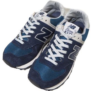 ニューバランス(New Balance)のニューバランス スニーカー ML574VN　ネイビー 23.5cm(スニーカー)