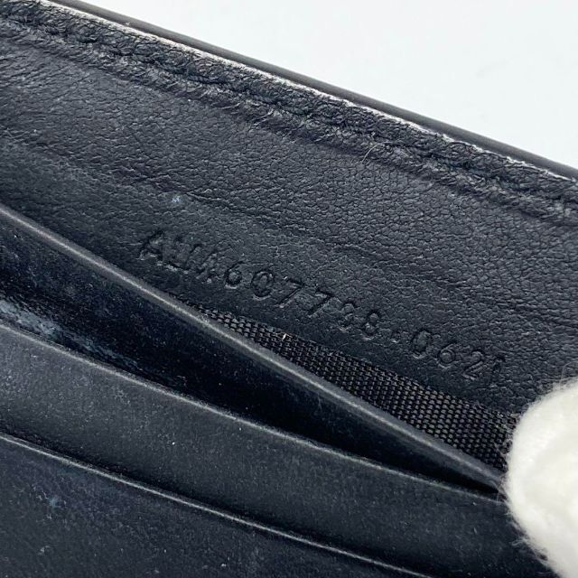 Saint Laurent(サンローラン)の極美品 サンローラン マネークリップ クロコ型押し タイニー カサンドラ 黒 メンズのファッション小物(マネークリップ)の商品写真