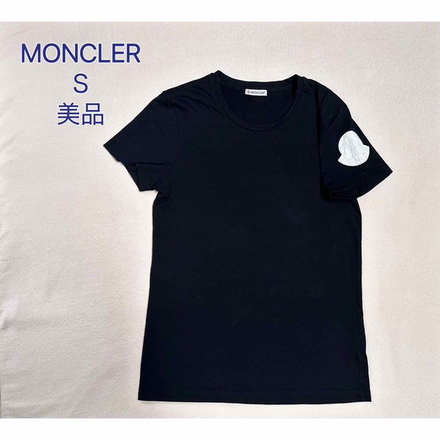 Tシャツ(半袖/袖なし)MONCLER   ビッグロゴ刺繍Tシャツ