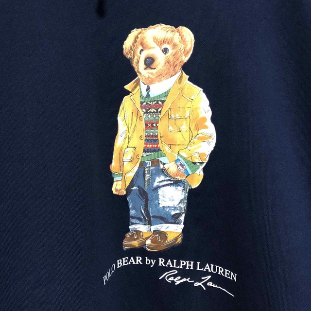 新品 ポロ ラルフローレン ポロベア パーカー スウェット ネイビー 紺