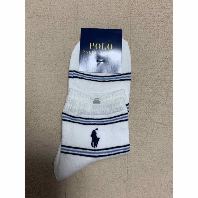 POLO RALPH LAUREN(ポロラルフローレン)の新品☆ポロラルフローレン（ナイガイ）の刺繍入ショートソックス（靴下）３足セットC レディースのレッグウェア(ソックス)の商品写真