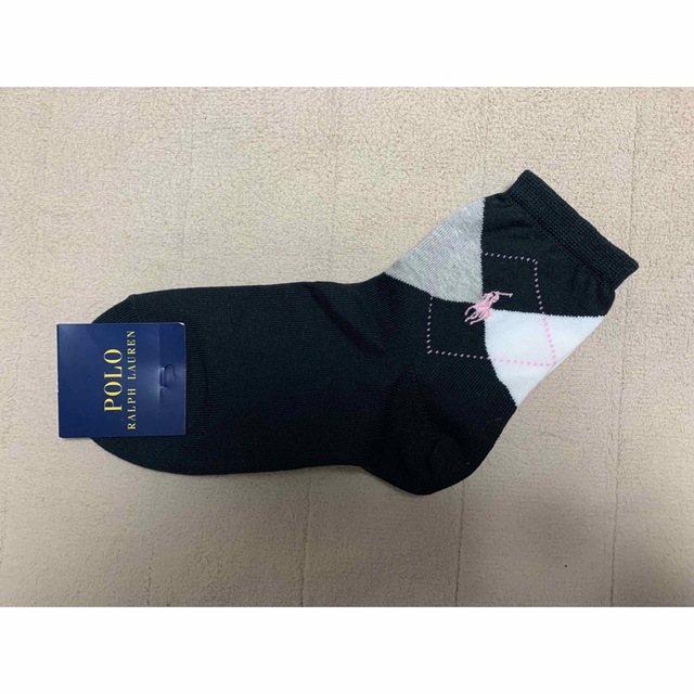 POLO RALPH LAUREN(ポロラルフローレン)の新品☆ポロラルフローレン（ナイガイ）の刺繍入ショートソックス（靴下）３足セットC レディースのレッグウェア(ソックス)の商品写真