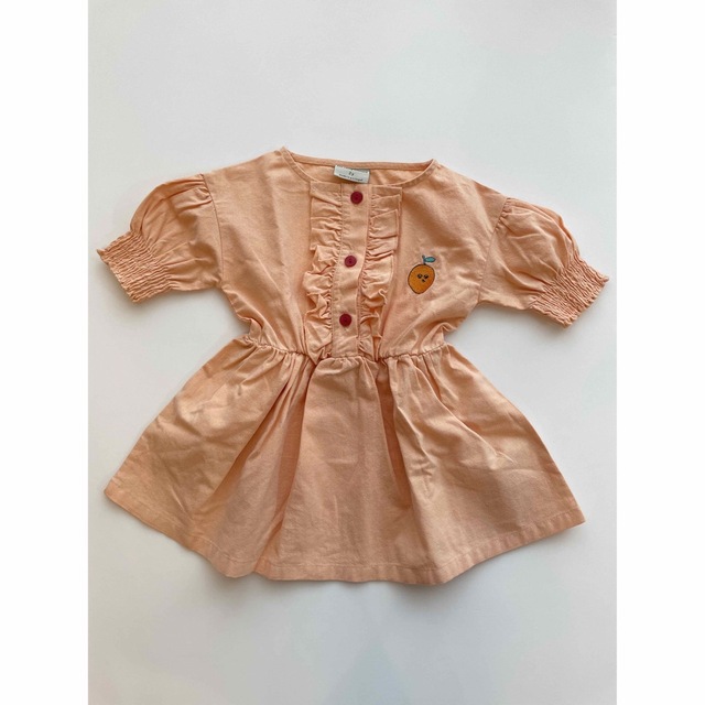 【the campamento】Orange Embroidery Dressキッズ/ベビー/マタニティ