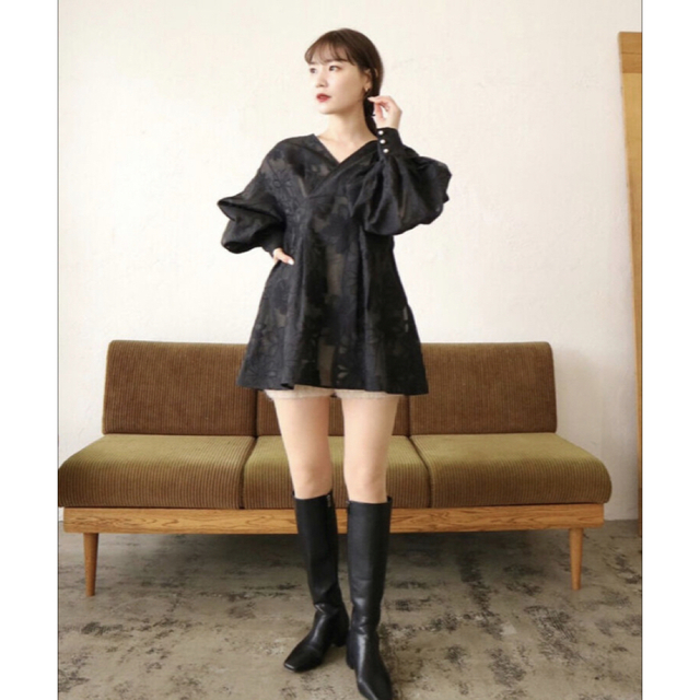 acka jacquard mini dress ミニワンピ