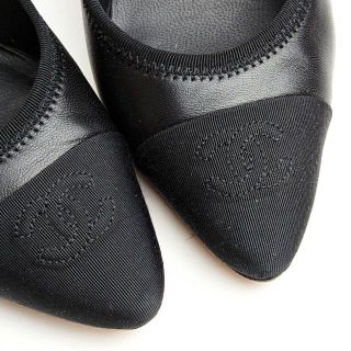 ピカピカ新品仕上⭐CHANELシャネル ラムスキンチェーンヒールパンプス36.5