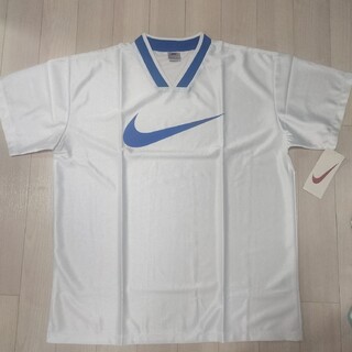 ナイキ(NIKE)の90s NIKE ナイキ Tシャツ ヴィンテージ ブルー ホワイト スウッシュ(Tシャツ/カットソー(半袖/袖なし))