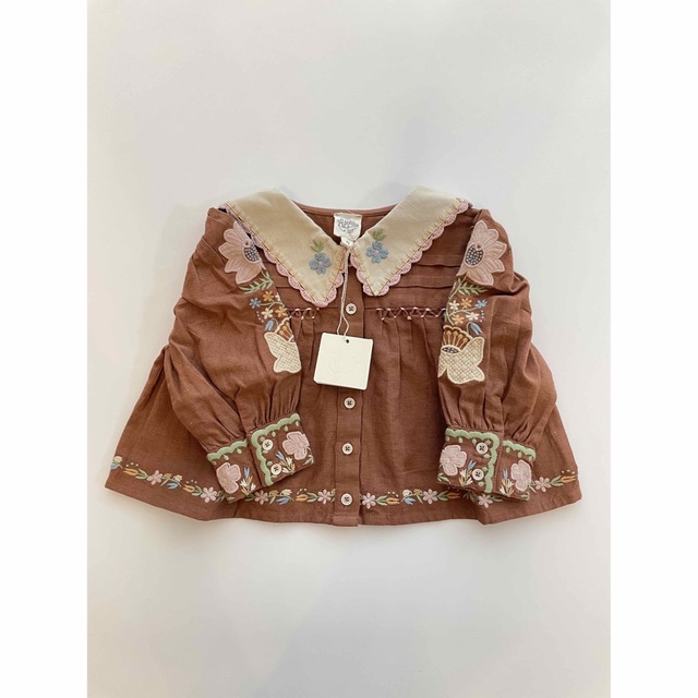 【apolina】Bette Blouse - Chocolate 2-3yのサムネイル