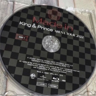 キングアンドプリンス(King & Prince)のKing & Prince TOUR　2022　～Made　in～  ブルーレイ(ミュージック)
