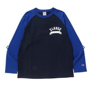 エクストララージ(XLARGE)の新品 XLARGE×Champion ロンT XL(Tシャツ/カットソー(七分/長袖))