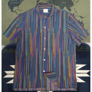 ポールスミス(Paul Smith)の得値下ポールスミス(ストライプ半袖オープンシャツ)(シャツ)