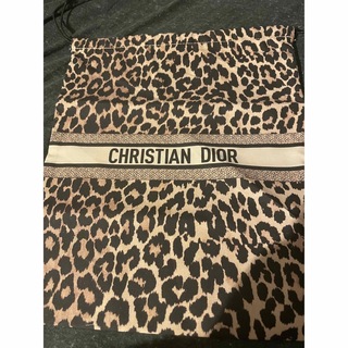 クリスチャンディオール(Christian Dior)のDior ノベルティ　巾着袋　豹柄(ポーチ)