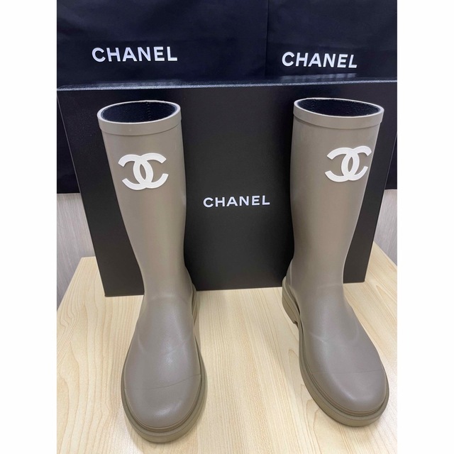 レアカラー　CHANEL シャネル　レインブーツ　サイズ36レインブーツ/長靴