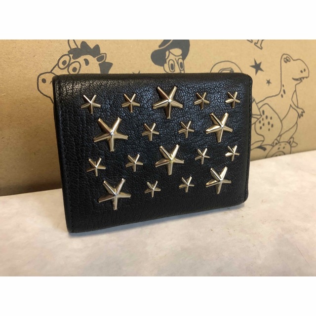 JIMMY CHOO(ジミーチュウ)の【極美品】JIMMY CHOO ジミーチュウ ミニ財布 コンパクトウォレット  レディースのファッション小物(財布)の商品写真