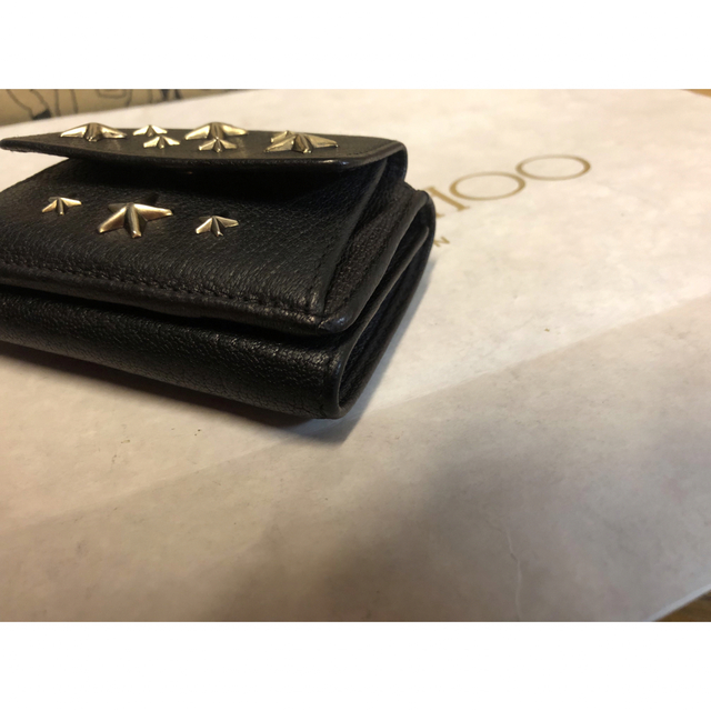 JIMMY CHOO(ジミーチュウ)の【極美品】JIMMY CHOO ジミーチュウ ミニ財布 コンパクトウォレット  レディースのファッション小物(財布)の商品写真