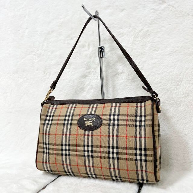 入手困難 BURBERRY ノバチェック シャドーホース 2WAY アクセポーチ 新