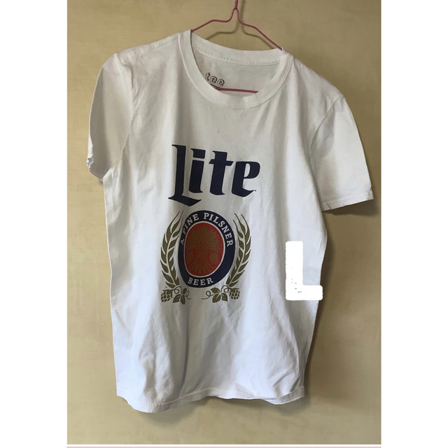 大きいサイズレディース　白のLite®︎のプリントTシャツ レディースのトップス(Tシャツ(半袖/袖なし))の商品写真