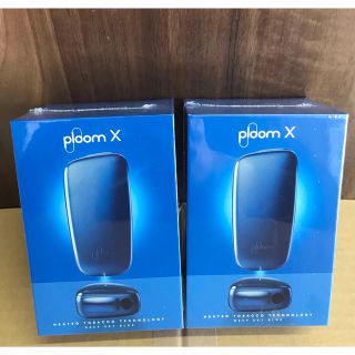 プルームテック(PloomTECH)のプルームX  スターターキット　カラー限定色ディープスカイブルー 2台(タバコグッズ)