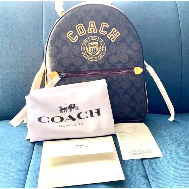 【新品♪COACH】ジョーディン バックパック キャンバス ウィズ ヴァーシティ