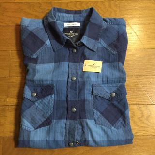 アメリカンイーグル(American Eagle)の新品 アメリカンイーグル チェックシャツ(シャツ/ブラウス(長袖/七分))