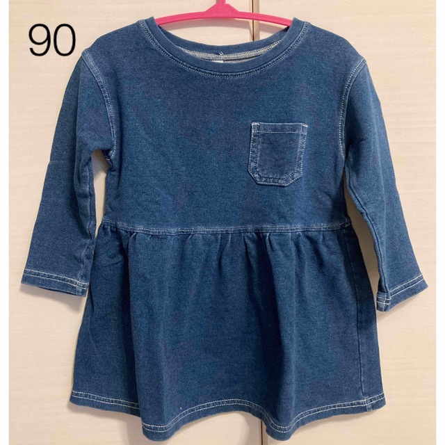 MUJI (無印良品)(ムジルシリョウヒン)のキッズ　ワンピース キッズ/ベビー/マタニティのキッズ服女の子用(90cm~)(ワンピース)の商品写真