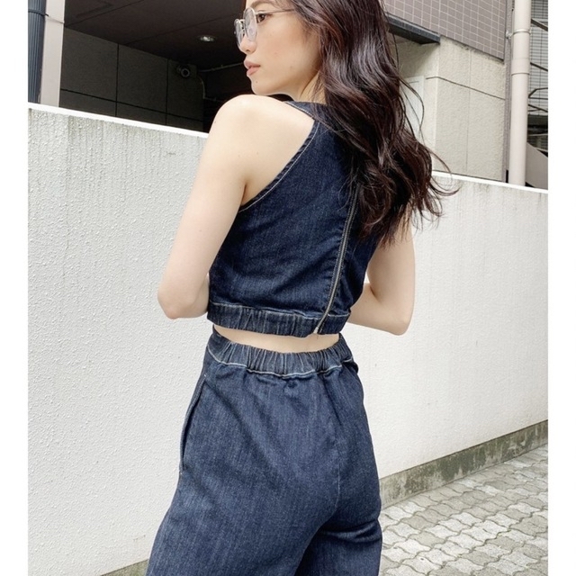 GYDA(ジェイダ)の【のんのん様専用】GYDA Back zip デニムロンパース レディースのパンツ(オールインワン)の商品写真